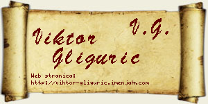 Viktor Gligurić vizit kartica